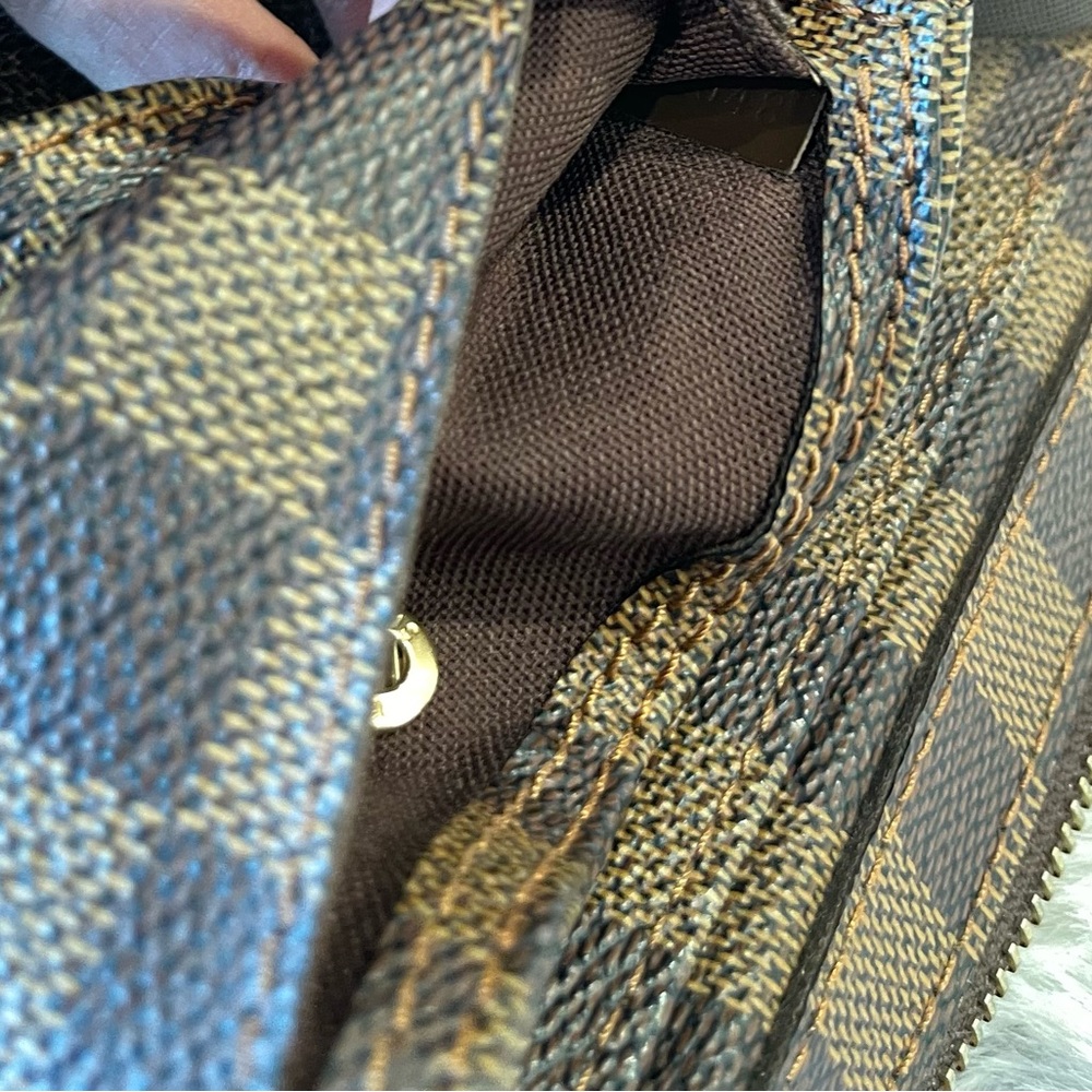 Louis Vuitton shoulder Geronimos with Iconic Damier Ebene - Picture 6 of 9